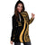 Cook Islands Women's Hoodie Dress - Gold Polynesian Tentacle Tribal Pattern - Polynesian Pride