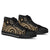 Marshall Islands High Top Shoes - Gold Tentacle Turtle - Polynesian Pride