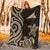 Tokelau Premium Blanket - Gold Tentacle Turtle - Polynesian Pride