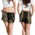 Kosrae Women's Short - Gold Tentacle Turtle - Polynesian Pride