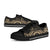 Fiji Low Top Canvas Shoes - Gold Tentacle Turtle Crest - Polynesian Pride