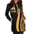 Tokelau Women's Hoodie Dress - Gold Polynesian Tentacle Tribal Pattern - Polynesian Pride