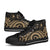 Yap High Top Shoes - Gold Tentacle Turtle - Polynesian Pride