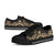 Northern Mariana Islands Low Top Canvas Shoes - Gold Tentacle Turtle - Polynesian Pride