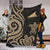 Tokelau Premium Blanket - Gold Tentacle Turtle - Polynesian Pride