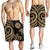 Tahiti Men's Short - Gold Tentacle Turtle - Polynesian Pride