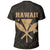 Hawaii King Coat of Arms Kanaka Map Polynesian T Shirt Gold - Polynesian Pride