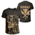 Hawaii King Coat of Arms Kanaka Map Polynesian T Shirt Gold Unisex Gold - Polynesian Pride