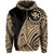 Hawaii Kanaka Polynesian Zip up Hoodie Tatoo Style Gold - Polynesian Pride