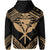 Hawaii Shark Polynesian Kanaka Gold Hoodie (Zip up) Candy Style - Polynesian Pride