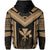 Hawaii Kanaka Polynesian Zip up Hoodie Active Gold - Polynesian Pride