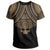 Skull Circle Polynesian T Shirt Gold Skull Style - Polynesian Pride