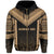 Hawaii Kanaka Polynesian Zip up Hoodie Active Gold - Polynesian Pride