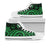 Marshall Islands High Top Shoes - Green Tentacle Turtle Crest - Polynesian Pride