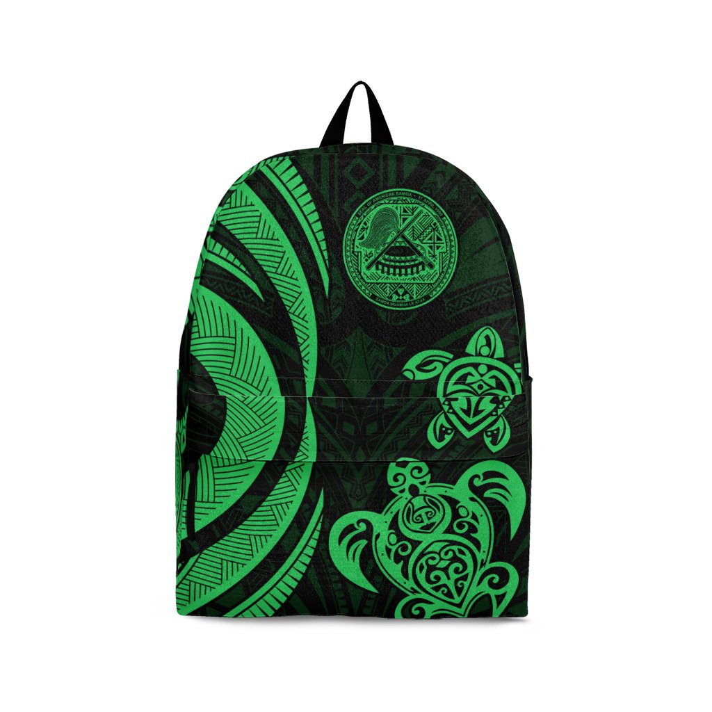 American Samoa Backpack - Green Tentacle Turtle Green - Polynesian Pride