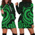 Cook Islands Women Hoodie Dress - Green Tentacle Turtle Green - Polynesian Pride