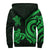 Samoa Sherpa Hoodie - Green Tentacle Turtle - Polynesian Pride