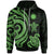 Nauru Hoodie Green Tentacle Turtle Unisex Green - Polynesian Pride