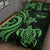 Marshall Islands Quilt Bed Set - Green Tentacle Turtle Crest - Polynesian Pride