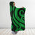 American Samoa Hooded Blanket - Green Tentacle Turtle - Polynesian Pride