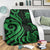 Tuvalu Premium Blanket - Green Tentacle Turtle - Polynesian Pride