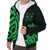 Fiji Sherpa Hoodie - Green Tentacle Turtle Crest - Polynesian Pride