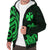 Wallis and Futuna Sherpa Hoodie - Green Tentacle Turtle - Polynesian Pride