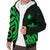 Marshall Islands Sherpa Hoodie - Green Tentacle Turtle - Polynesian Pride