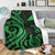 Tokelau Premium Blanket - Green Tentacle Turtle - Polynesian Pride