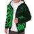 Chuuk Sherpa Hoodie - Green Tentacle Turtle - Polynesian Pride