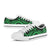 Hawaii Low Top Canvas Shoes - Green Tentacle Turtle - Polynesian Pride