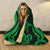 Guam Hooded Blanket - Green Tentacle Turtle - Polynesian Pride