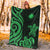 Marshall Islands Premium Blanket - Green Tentacle Turtle Crest - Polynesian Pride