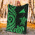 Tokelau Premium Blanket - Green Tentacle Turtle - Polynesian Pride