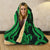 Papua New Guinea Hooded Blanket - Green Tentacle Turtle - Polynesian Pride