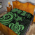 Kosrae Quilt Bed Set - Green Tentacle Turtle - Polynesian Pride