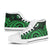 Niue High Top Shoes - Green Tentacle Turtle - Polynesian Pride