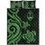 Guam Quilt Bed Set - Green Tentacle Turtle - Polynesian Pride