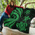 Tuvalu Premium Quilt - Green Tentacle Turtle - Polynesian Pride