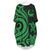 Pohnpei Batwing Pocket Dress - Green Tentacle Turtle Women Red - Polynesian Pride