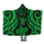 Palau Hooded Blanket - Green Tentacle Turtle Hooded Blanket Green - Polynesian Pride