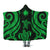 Marshall Islands Hooded Blanket - Green Tentacle Turtle Hooded Blanket Green - Polynesian Pride