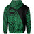 Hawaii Mauna Kea Polynesian Zip up Hoodie Tatoo Style Green - Polynesian Pride