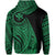 Hawaii Kanaka Polynesian Zip up Hoodie Tatoo Style Green - Polynesian Pride