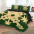 Hawaiian Royal Pattern Quilt Bed Set - Green - L2 Style - AH - Polynesian Pride