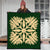 Hawaiian Royal Pattern Premium Quilt - Green - A3 Style - AH - Polynesian Pride