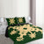 Hawaiian Royal Pattern Quilt Bed Set - Green - L2 Style - AH - Polynesian Pride