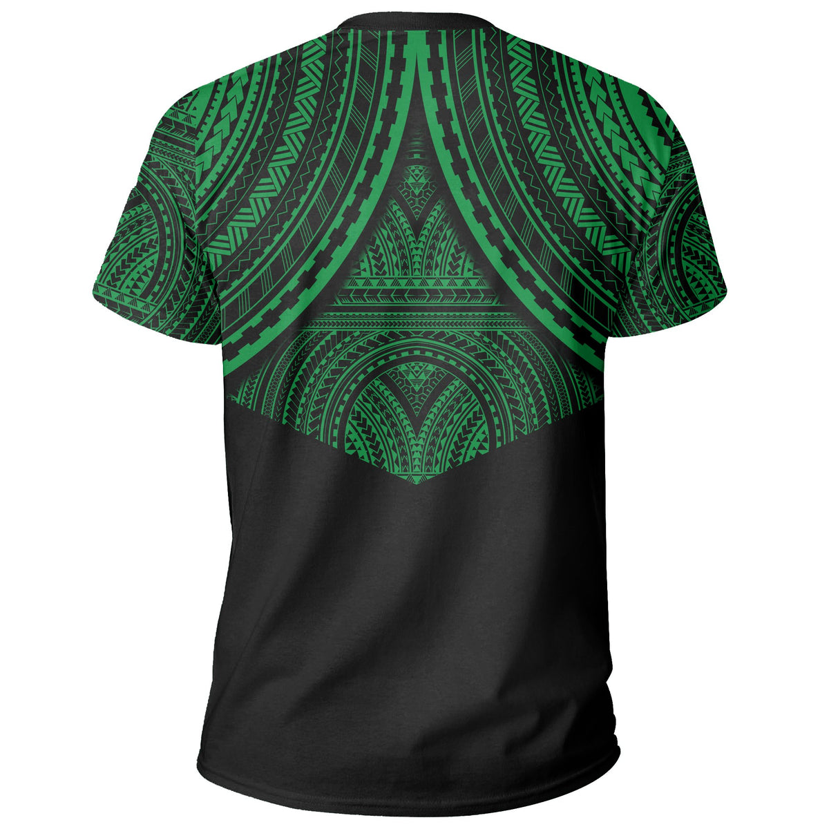 Skull Circle Polynesian T Shirt Green Skull Style - Polynesian Pride
