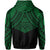 Polynesian Skull Hawaii Zip Hoodie Green Circle Style - Polynesian Pride