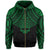 Polynesian Skull Hawaii Zip Hoodie Green Circle Style - Polynesian Pride